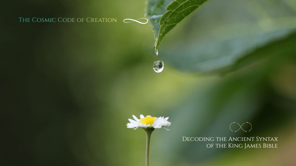 A beautiful green background with a large leaf, a drop of water onto a white daisy, an essence of water being necessary for life.